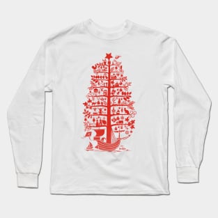 There comes the Christmas Tree! Long Sleeve T-Shirt